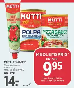 MENY Mutti Tomater tilbud
