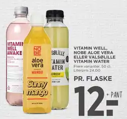 MENY Vitamin water (Vitamin Well / NoBe / Aloe Vera) tilbud