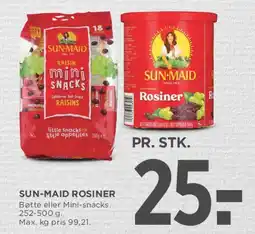 MENY Sun-Maid rosiner tilbud