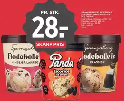 MENY Spangsberg Flødebolle is / Panda Licorice Ice Cream tilbud