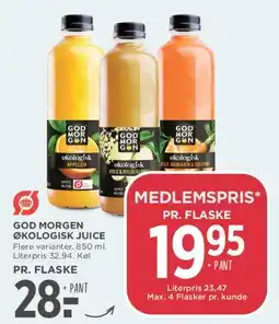MENY God Morgen Økologisk Juice tilbud
