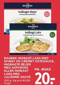MENY Rahbek Indbagt Laks / Indbagte Rejer tilbud