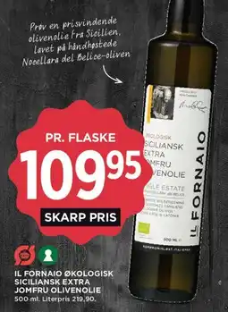 MENY Il Fornaio økologisk siciliansk extra jomfru olivenolie tilbud