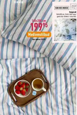 Imerco Sengesæt (stribet) tilbud
