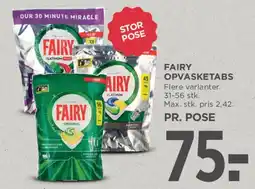 MENY Fairy opvasketabs tilbud