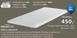 JYSK DREAMZONE® topmadras (koldskum) tilbud