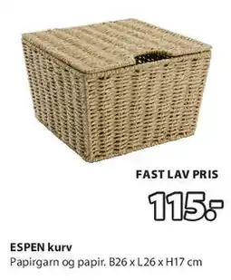 JYSK ESPEN kurv tilbud