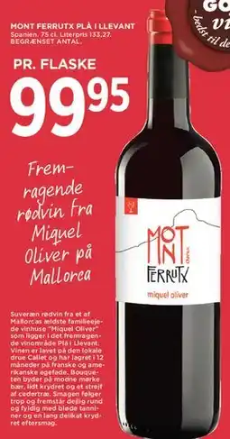 MENY Mont Ferrutx (Miquel Oliver) tilbud