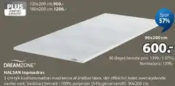 JYSK DREAMZONE® HALSA topmadras tilbud