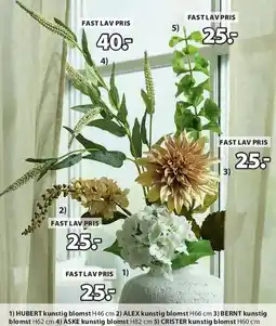 JYSK Kunstig blomster - flere modeller tilbud
