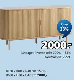 JYSK Sideboard / Skænk tilbud