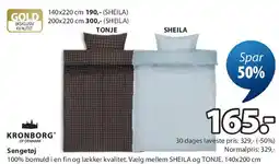 JYSK SHEILA / TONJE sengetøj tilbud
