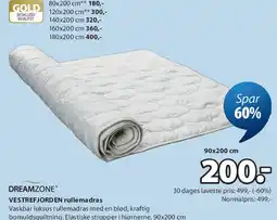 JYSK Dreamzone rullemadras tilbud