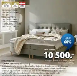 JYSK DREAMZONE® elevationsseng (Brya serie) tilbud
