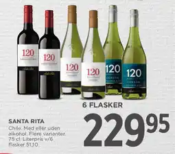 MENY SANTA RITA (6 FLASKER) tilbud