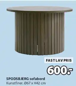 JYSK SPODSBJERG sofabord tilbud