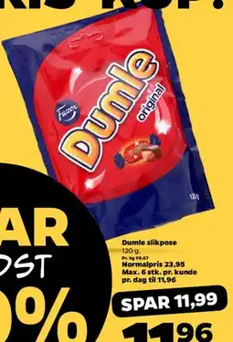 Netto Dumle slikpose (Original) tilbud
