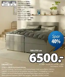 JYSK TYSA + MUR kontinentalseng tilbud