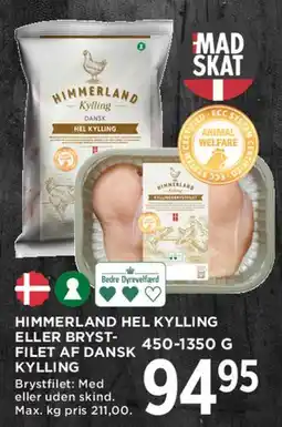 MENY Himmerland hel kylling / brystfilet tilbud