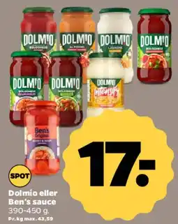 Netto Dolmio eller Ben's sauce tilbud