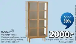 JYSK VESTERBY vitrine tilbud