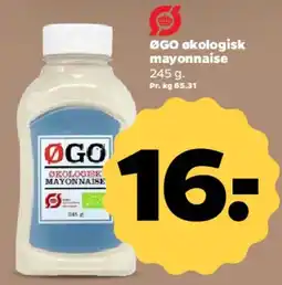 Netto ØGO økologisk mayonnaise tilbud