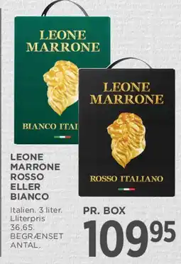 MENY Leone Marrone Rosso eller Bianco (pr. box) tilbud