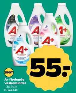 Netto A+ flydende vaskemiddel tilbud