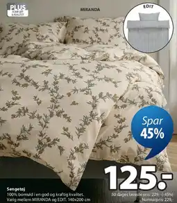 JYSK Sengetøj MIRANDA / EDIT tilbud