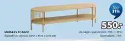 JYSK SNESLEV tv-bord tilbud
