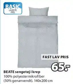 JYSK BEATE sengetøj i krep tilbud
