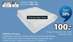 JYSK STORSOLA fiberdyne tilbud