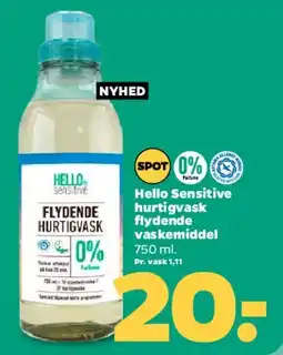 Netto Hello Sensitive flydende hurtigvask tilbud