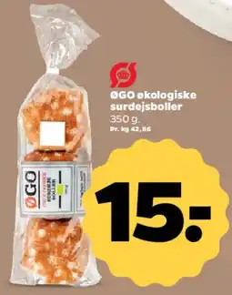 Netto ØGO økologiske surdejsboller tilbud