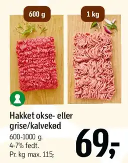 Føtex Hakket okse- eller grise/kalvekød tilbud