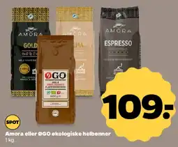 Netto Amora eller øGO økologiske helebønner tilbud