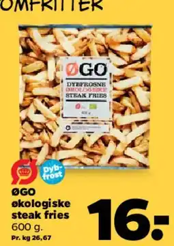 Netto Økologiske steak fries tilbud