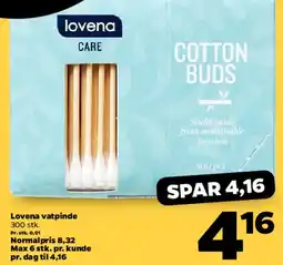 Netto Lovena vatpinde (cotton buds) tilbud