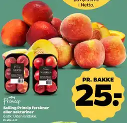 Netto Salling Princip ferskner eller nektariner tilbud