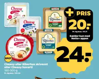 Cheasy eller Riberhus skiveost eller Cheasy havarti