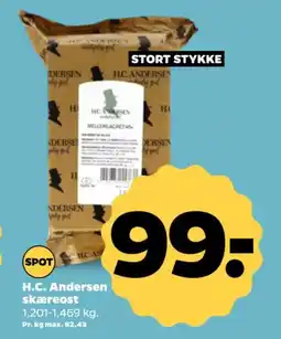 Netto H.C. Andersen skæreost tilbud