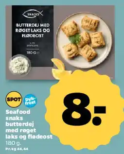 Netto Seafood snacks - butterdej med røget laks og flødeost tilbud