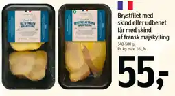 Føtex Brystfilet med skind eller udbenet lår med skind af fransk majskylling tilbud