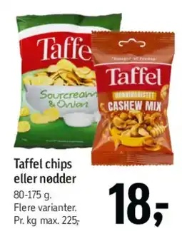 Føtex Taffel chips eller nødder tilbud