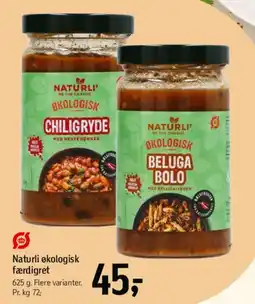 Føtex Naturli økologisk færdigret tilbud