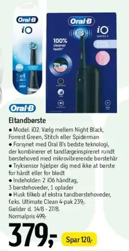 Føtex Oral‑B eltandbørste (iO / udvalg) tilbud