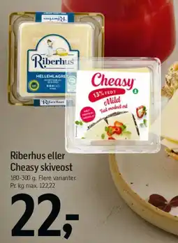 Føtex Riberhus eller Cheasy skiveost tilbud