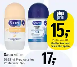Føtex Sanex roll-on tilbud