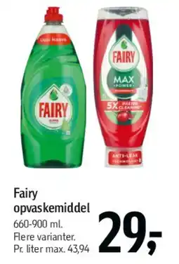 Føtex Fairy opvaskemiddel tilbud