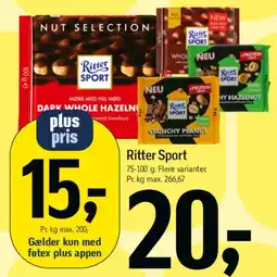 Føtex Ritter Sport tilbud